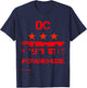 Washington DC Crank Music Go Go Men Women T-Shirt - T-Shirt | Navy