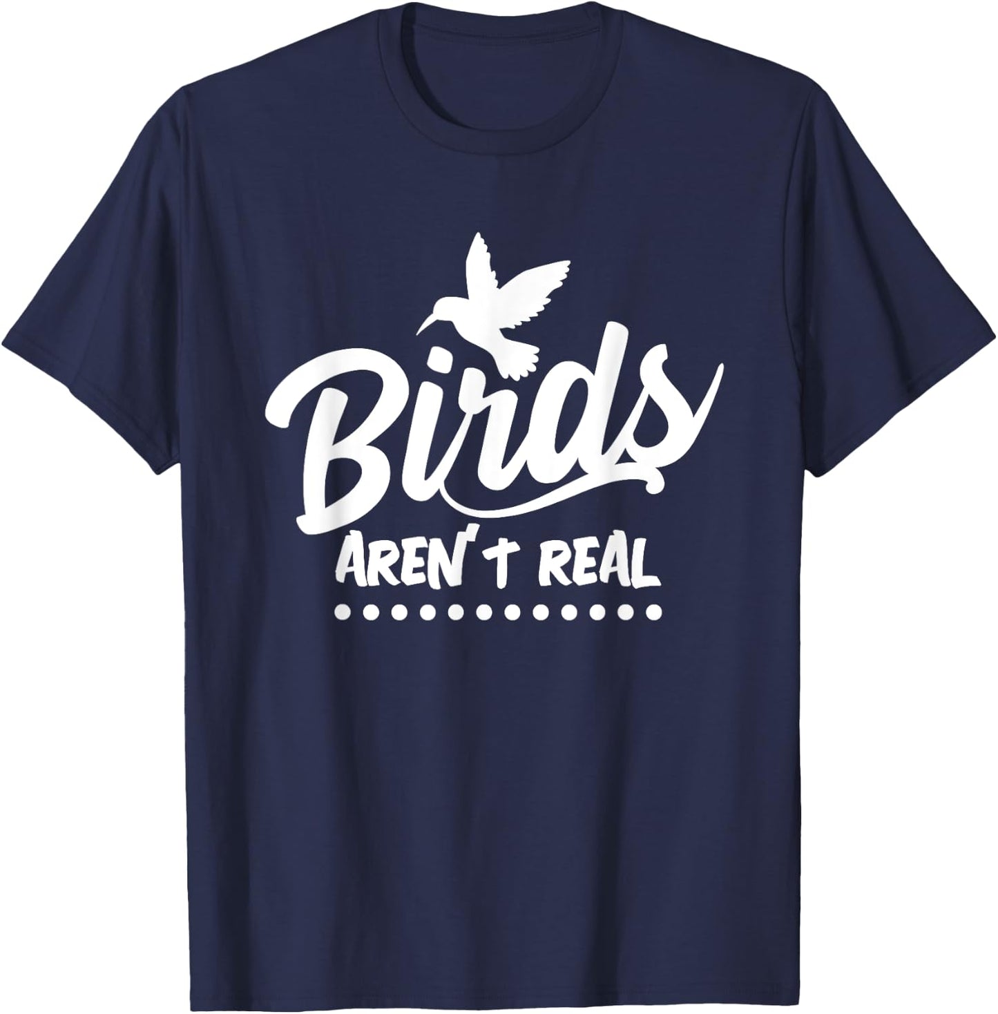 Birds Aren't Real America T Shirt Men Women T-Shirt - T-Shirt | Navy