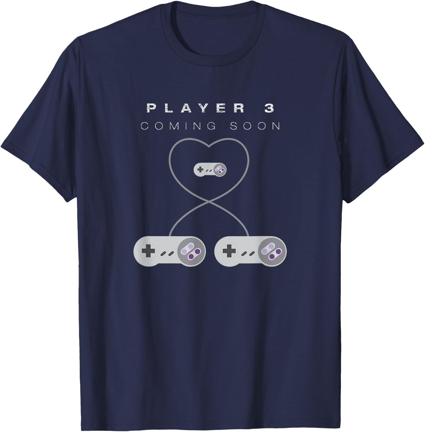 Gamer Pregnancy Baby Announcement Shirts | Men & Women T-Shirt - T-Shirt | Navy