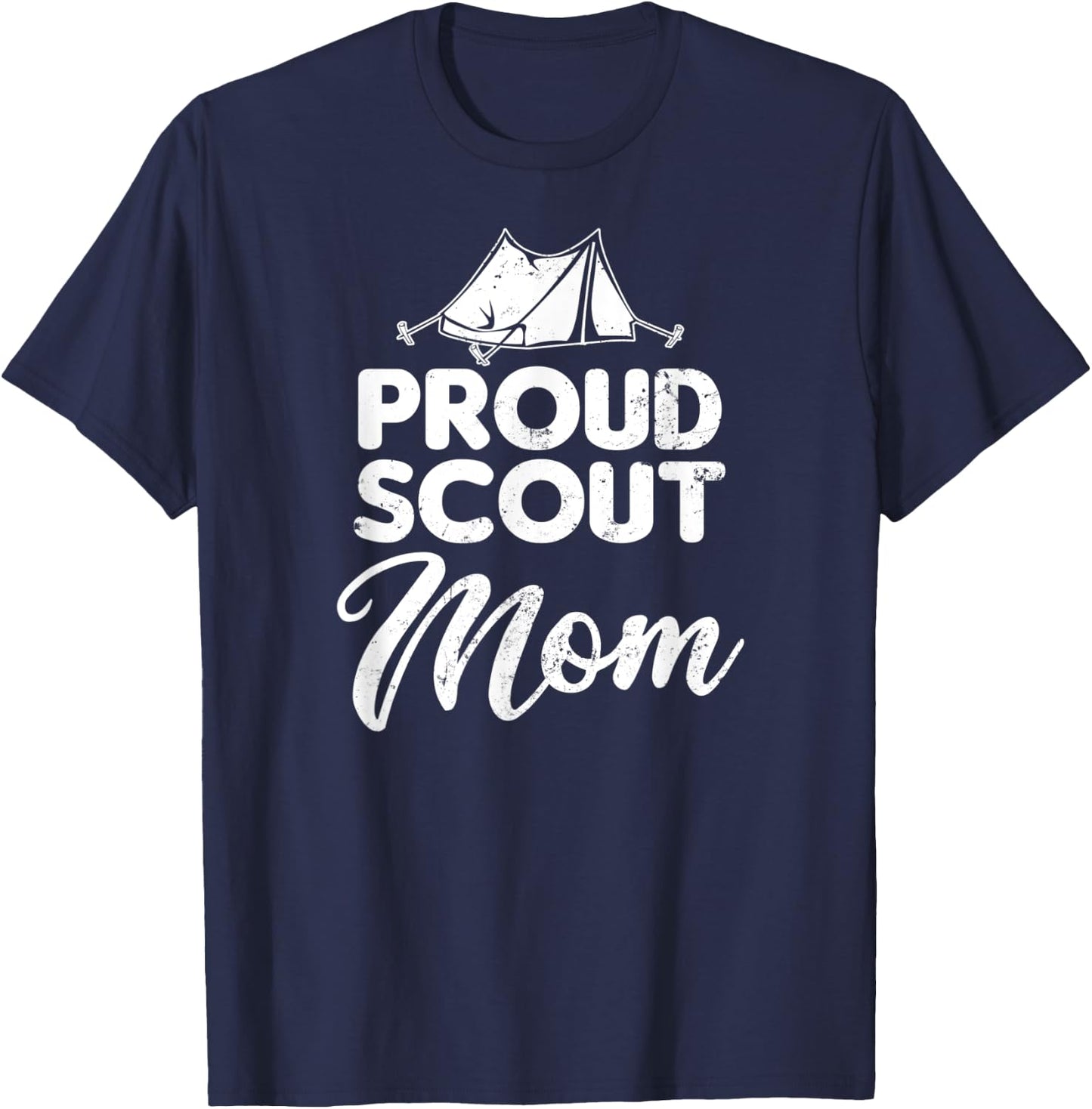 Scout Mom Shirt | Proud Parent Gift T-Shirt - T-Shirt | Navy