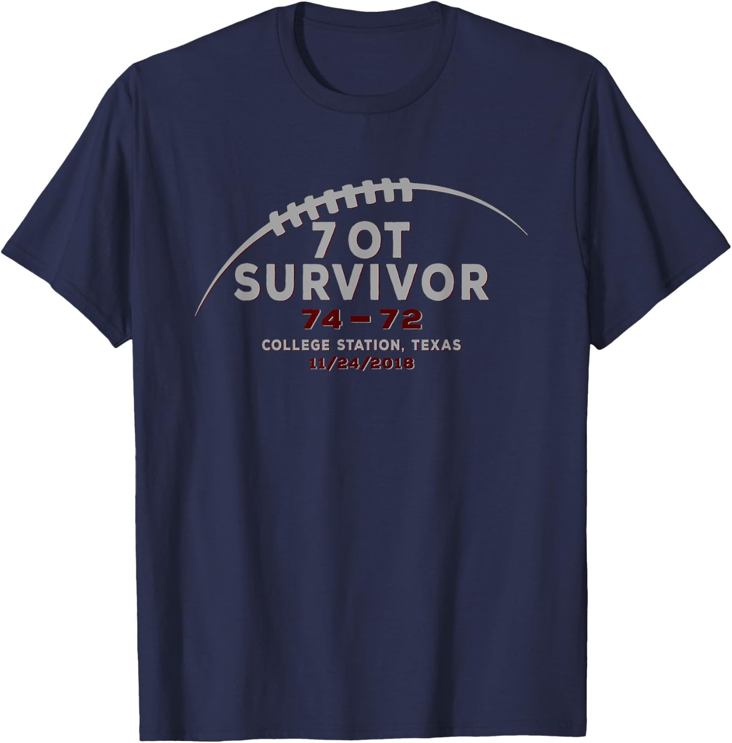 7 OT - Overtime Survivor T-Shirt - T-Shirt | Navy