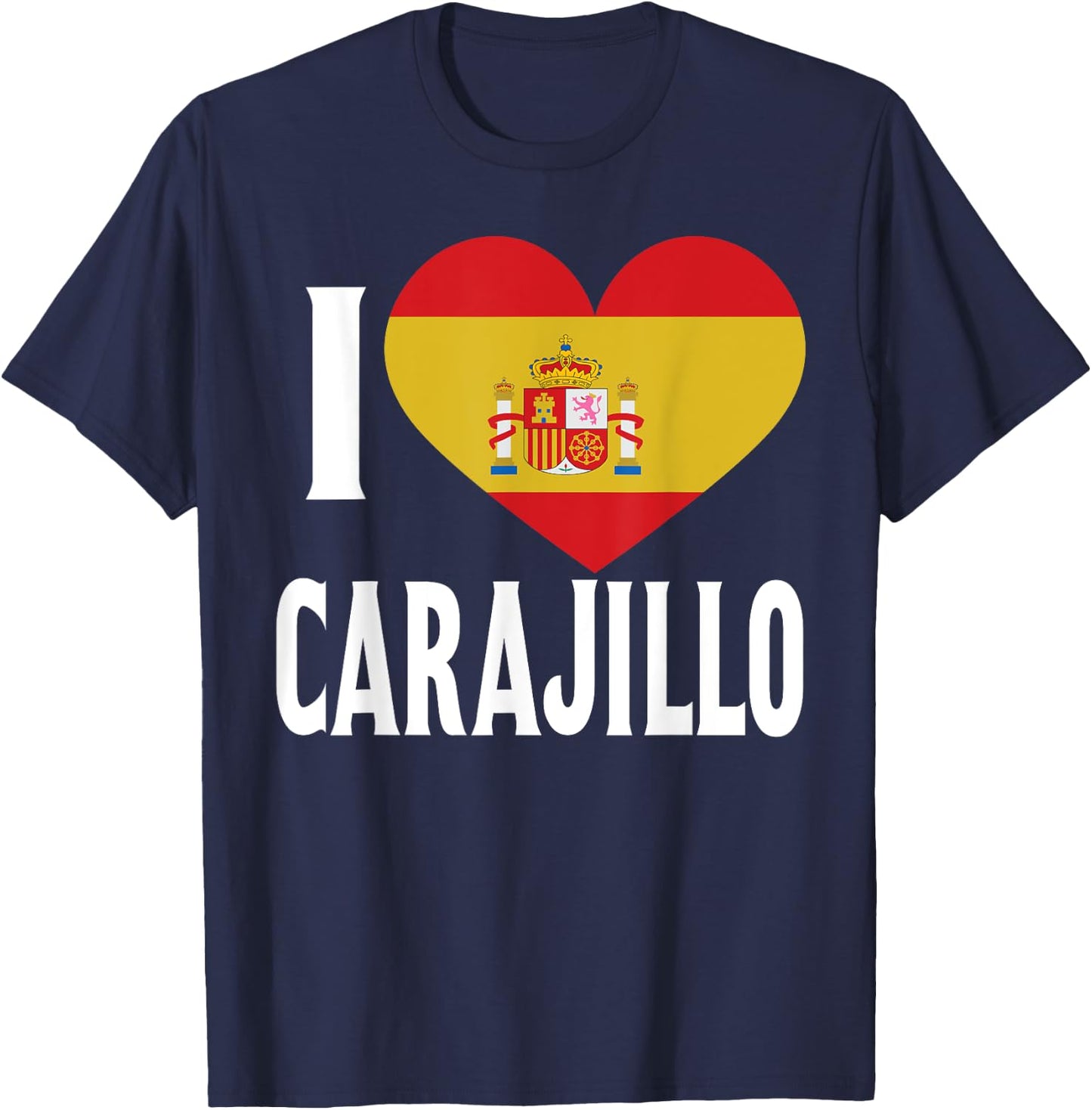 Carajillo I Love Spanish Drinking T-Shirt - T-Shirt | Navy