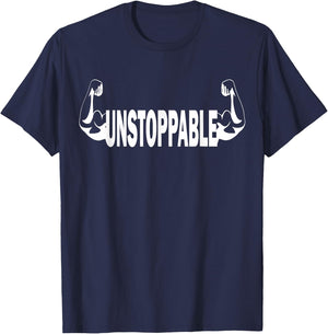 Unstoppable Gym Workout Women Youth T-Shirt - T-Shirt | Navy