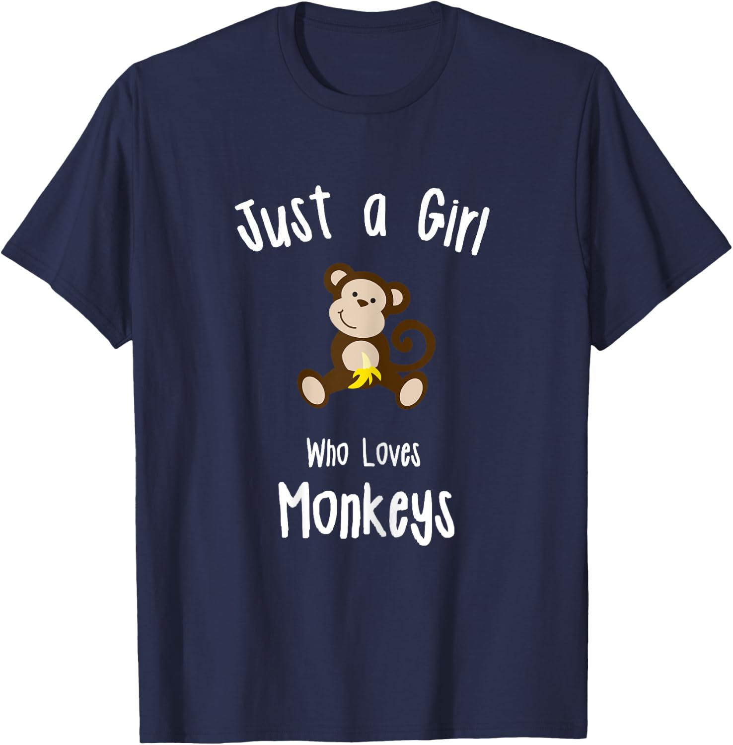 Monkey Shirt for Girls T-Shirt - T-Shirt | Navy