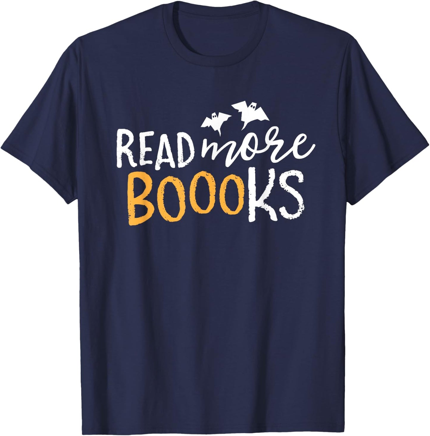 Read More Books Boo Librarian English Teacher Halloween T-Shirt - T-Shirt | Navy
