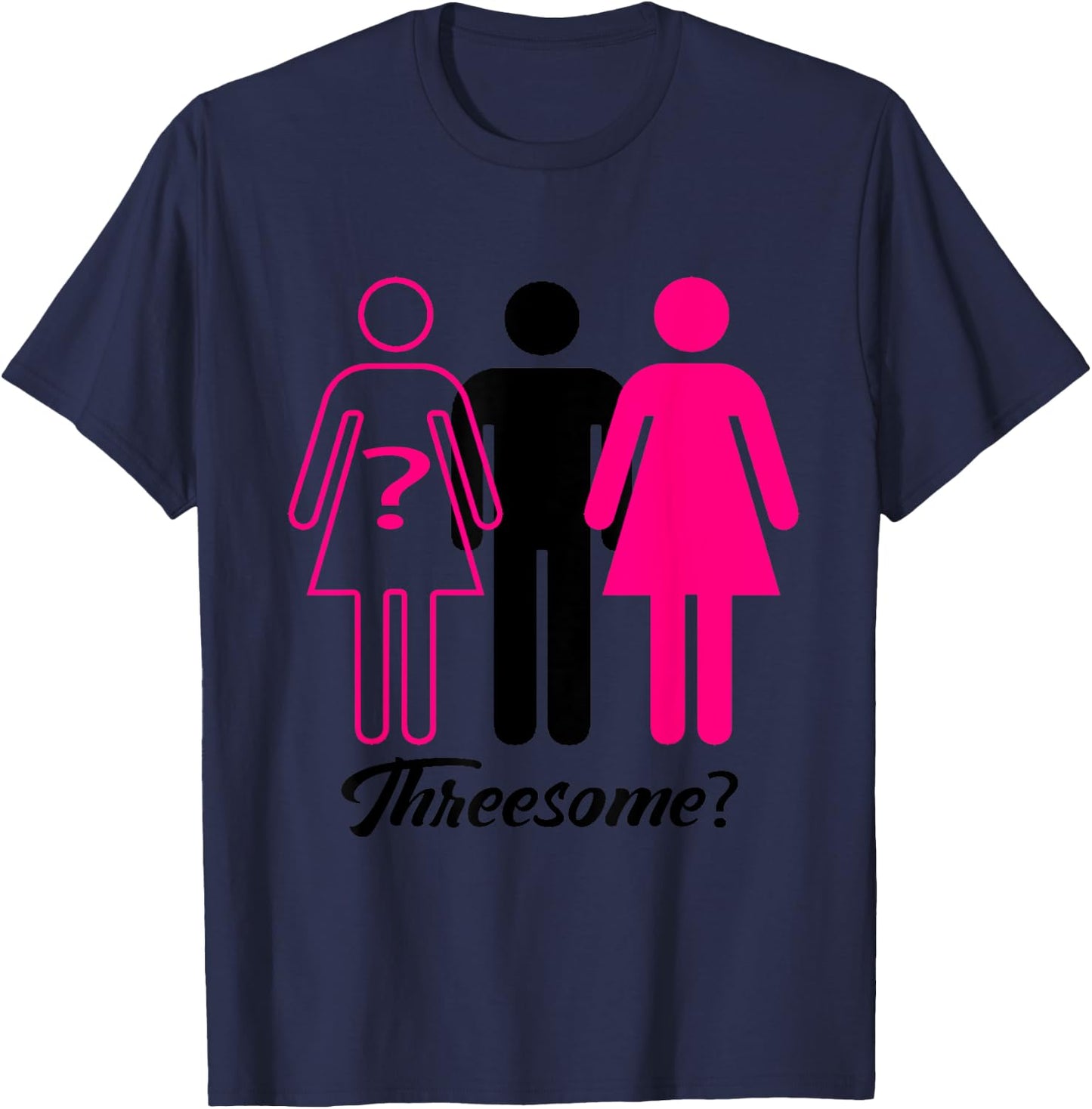 Threesome? Swingers T-Shirt - T-Shirt | Navy