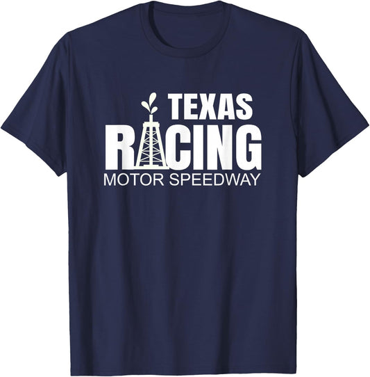Texas Racing Gifts Texas Speedway Racetrack Car Racing T-Shirt - T-Shirt | Navy