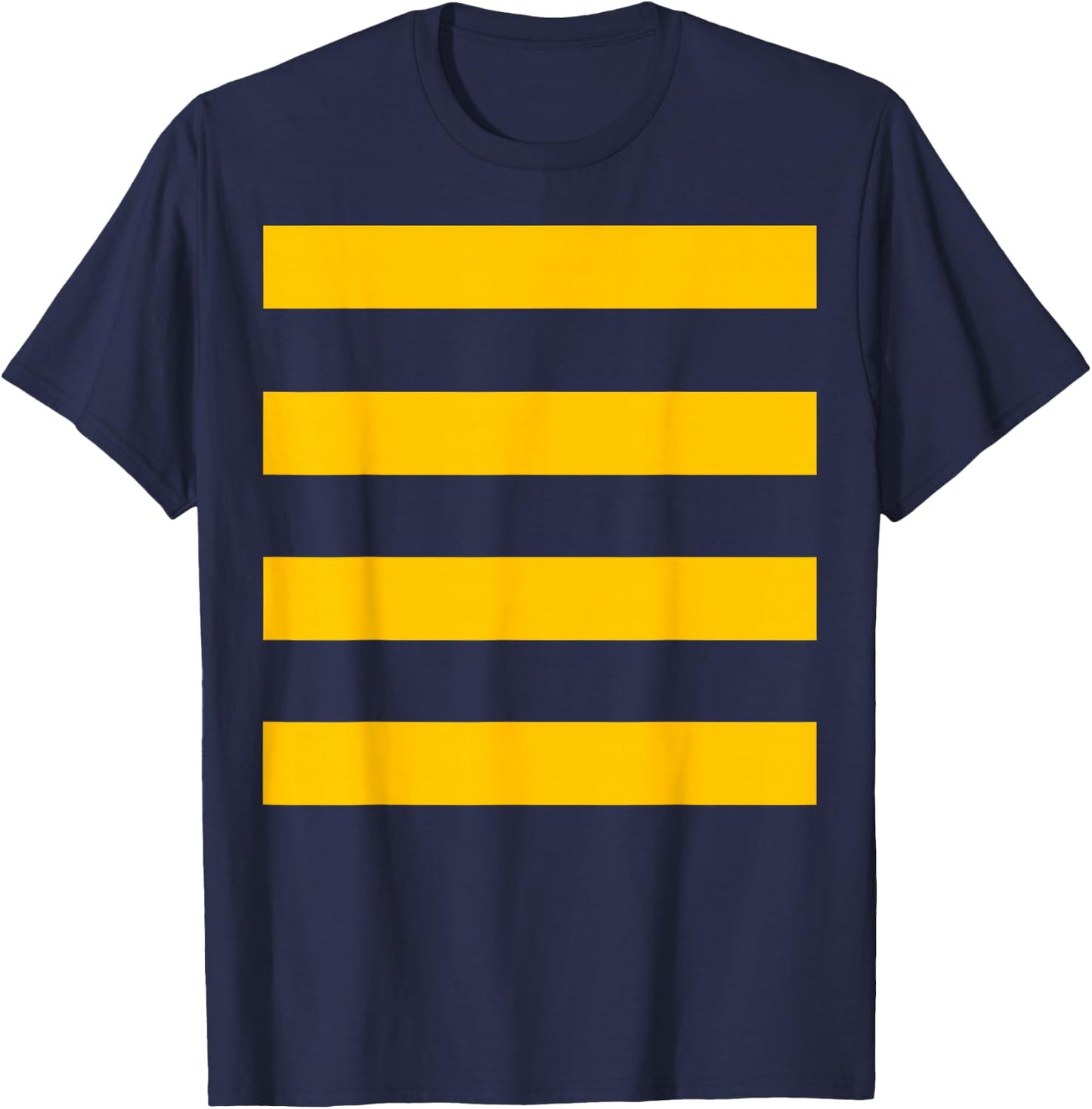 Bee Halloween DIY Costume Shirt - Yellow Stripes on Black T-Shirt - T-Shirt | Navy