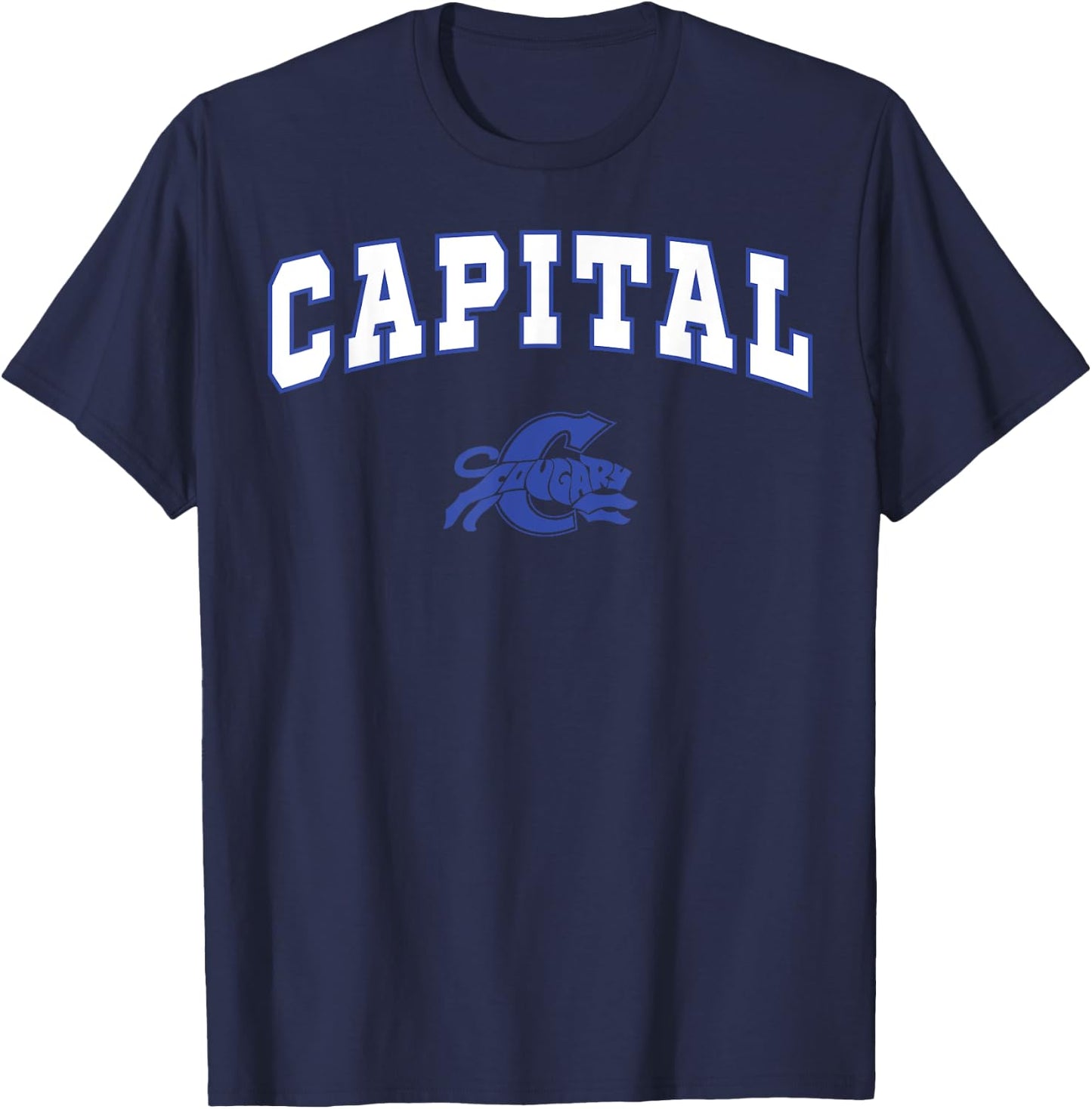 Capital High School Cougars C2 T-Shirt - T-Shirt | Navy
