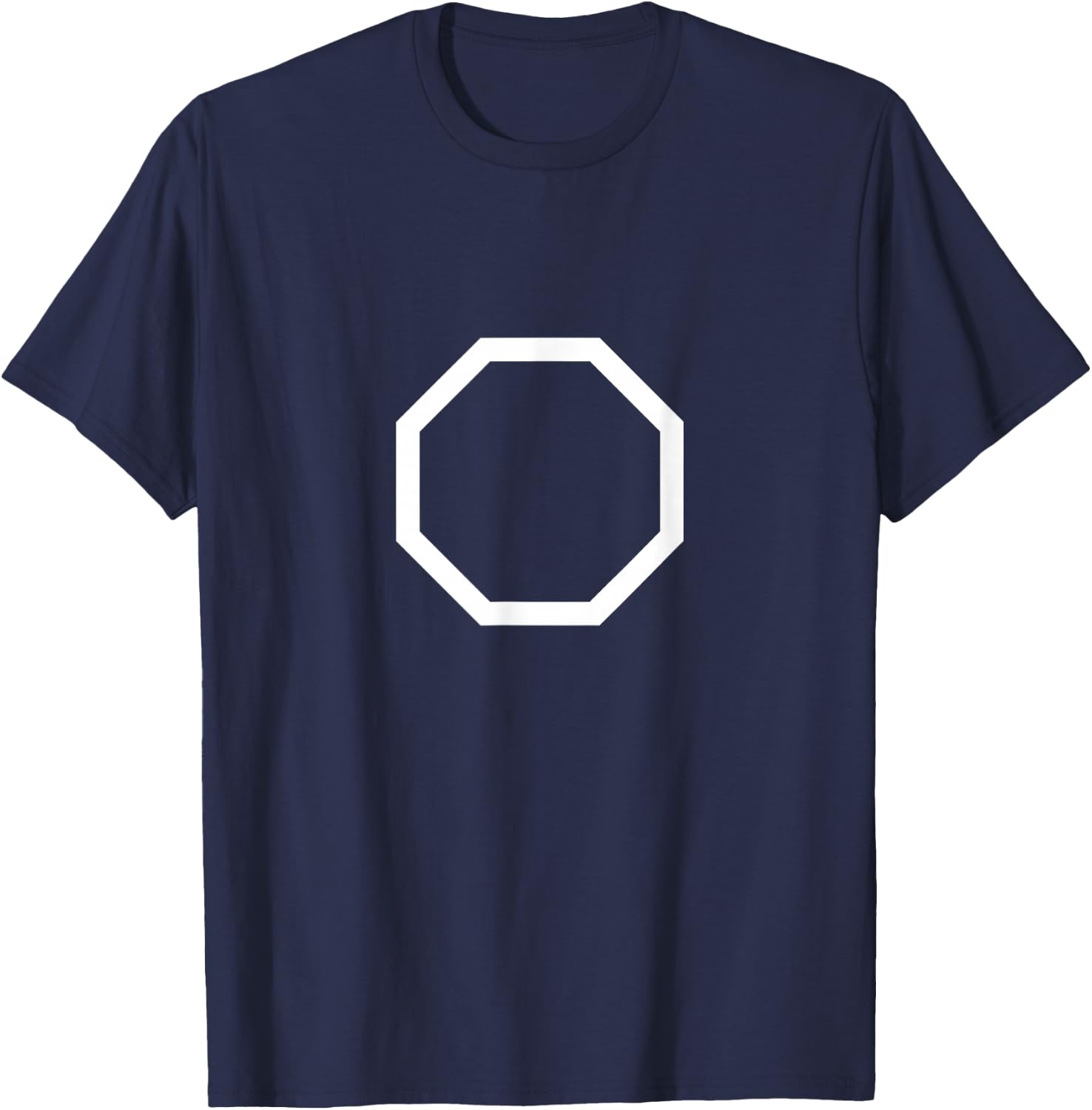 Octagon Shirt - Octagon Print T Shirt T-Shirt - T-Shirt | Navy