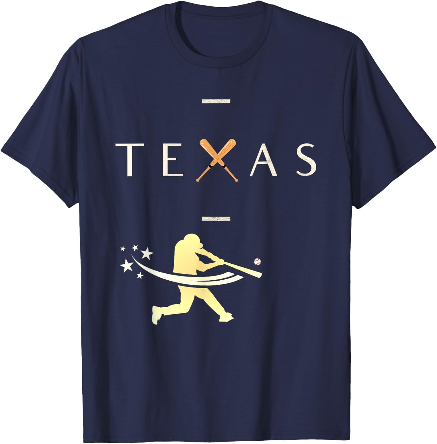 Texas Baseball Baseball Ranger Player Classic Design T-Shirt - T-Shirt | Navy