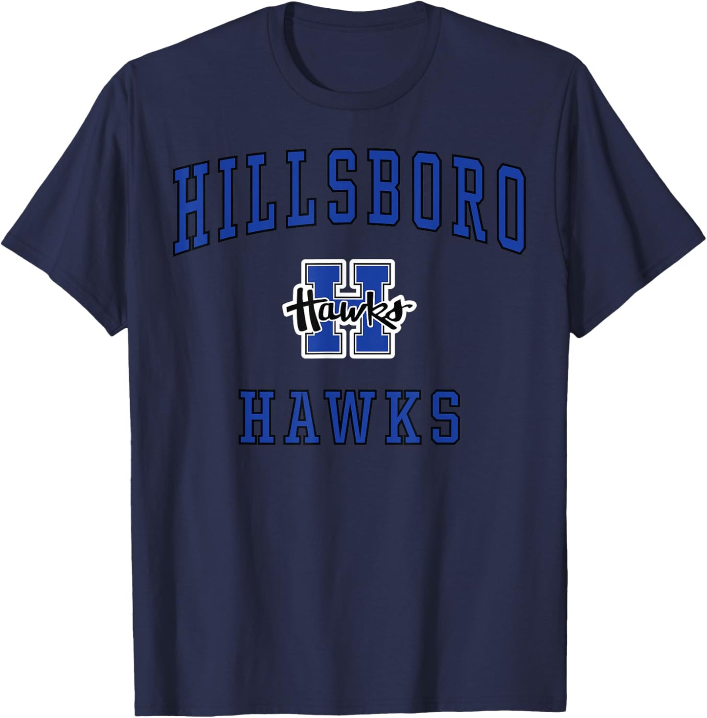 Hillsboro High School Hawks T-Shirt - T-Shirt | Navy
