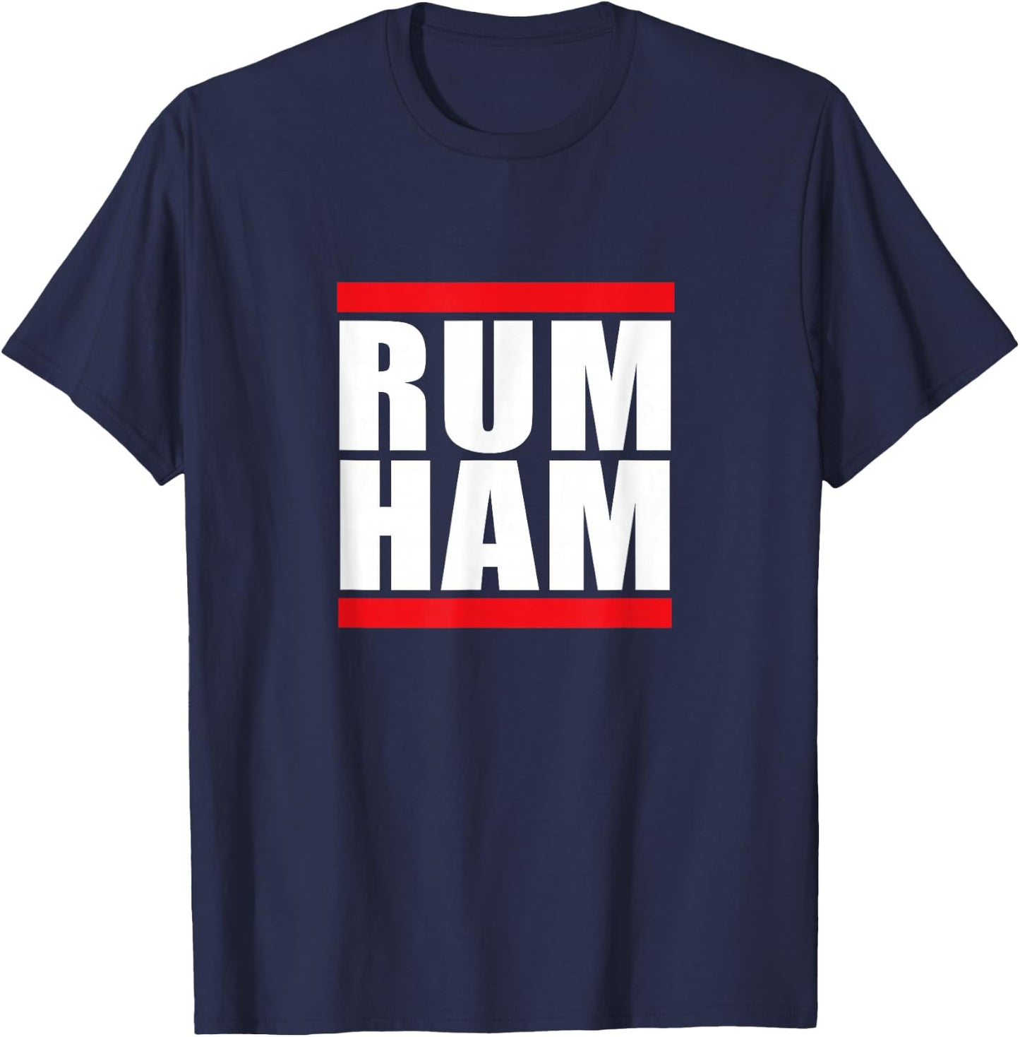 Unique Rum Ham T Shirt, Blue, Small US T-Shirt - T-Shirt | Navy