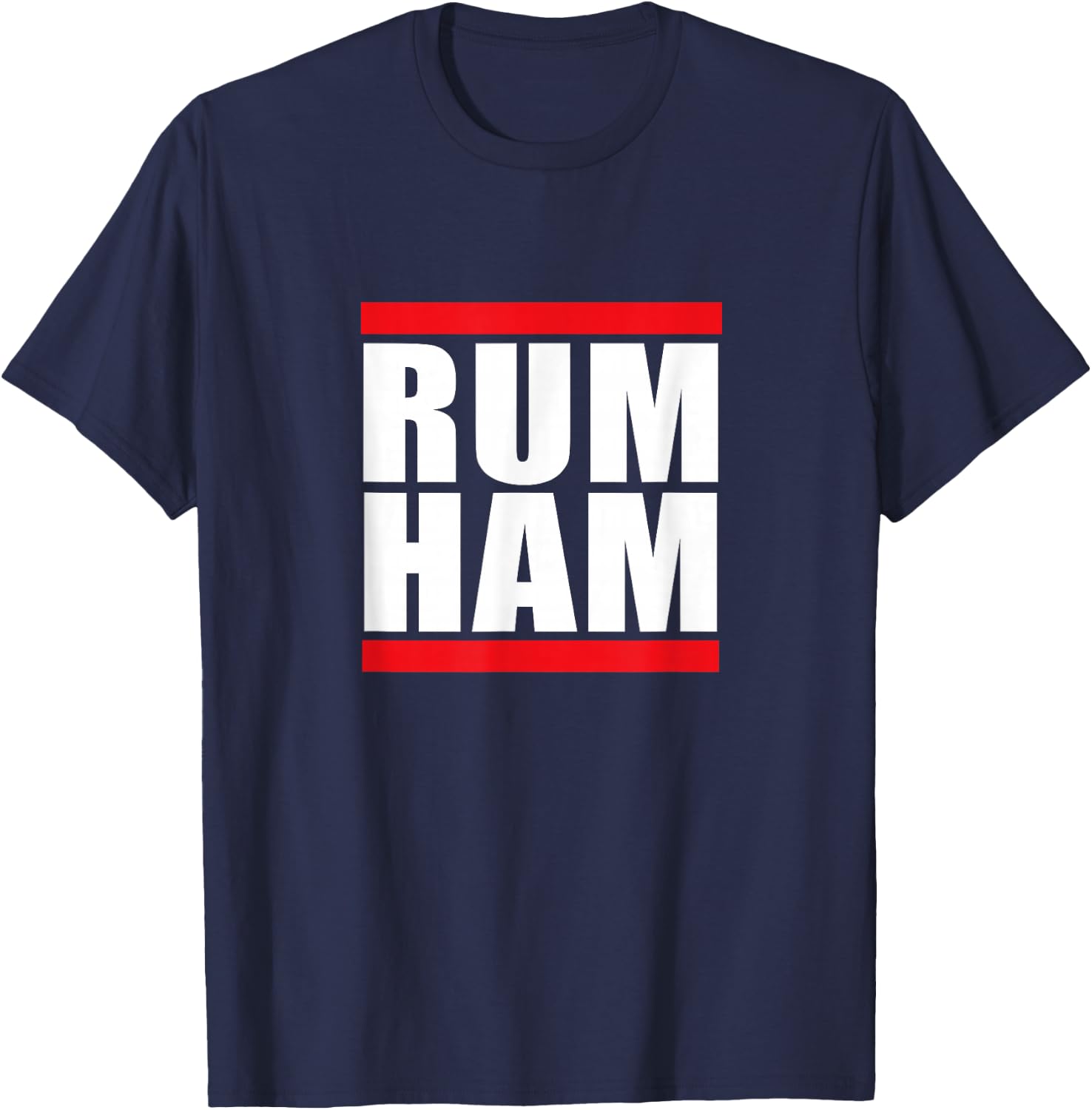 Unique Rum Ham T Shirt, Blue, Small US T-Shirt - T-Shirt | Navy