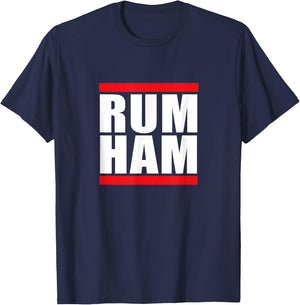 Unique Rum Ham T Shirt, Blue, Small US T-Shirt - T-Shirt | Navy