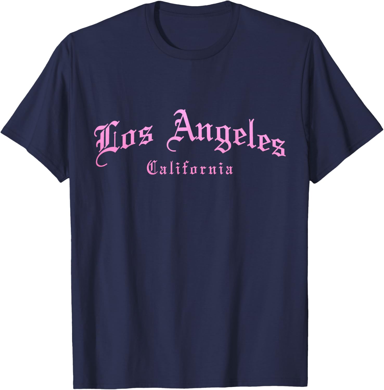 LA California Los Angeles Vintage Old School English T-Shirt - T-Shirt | Navy
