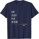 Eat Sleep Fish Repeat Funny Fishing Father's Day Gift T-Shirt - T-Shirt | Navy