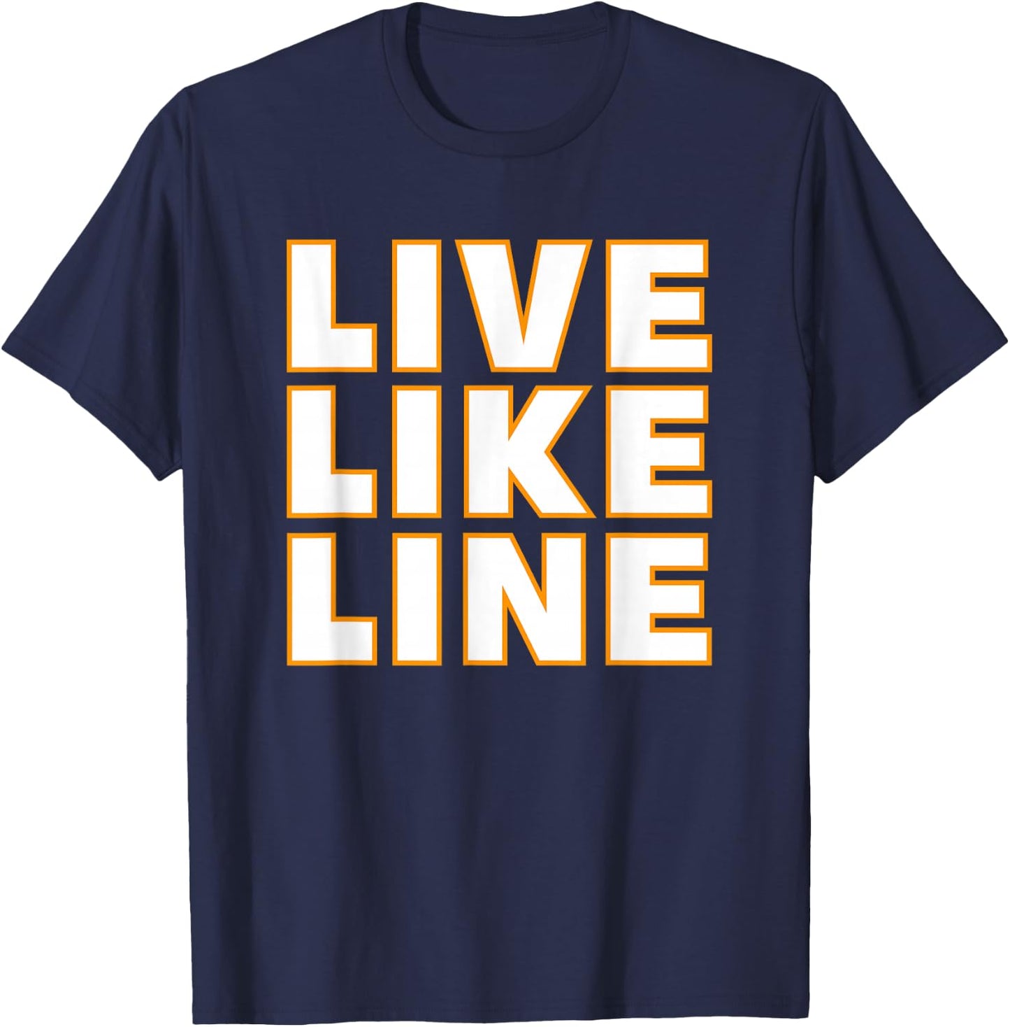 Live Like Line Volleyball Support T-Shirt - T-Shirt | Navy