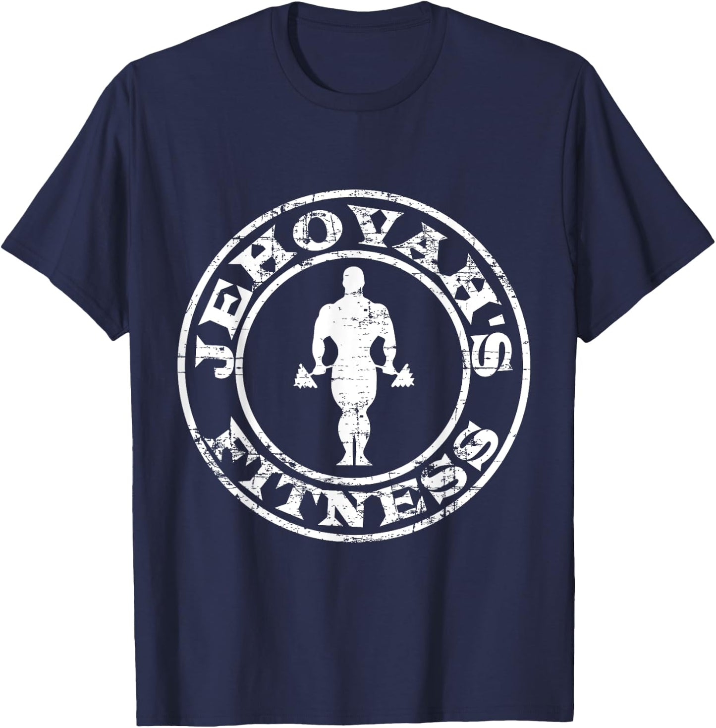 Jehovah's Fitness Gym shirt T-Shirt - T-Shirt | Navy