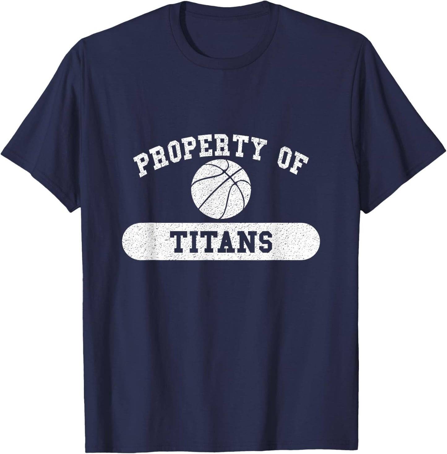Property of Titans Basketball T-Shirt - T-Shirt | Navy
