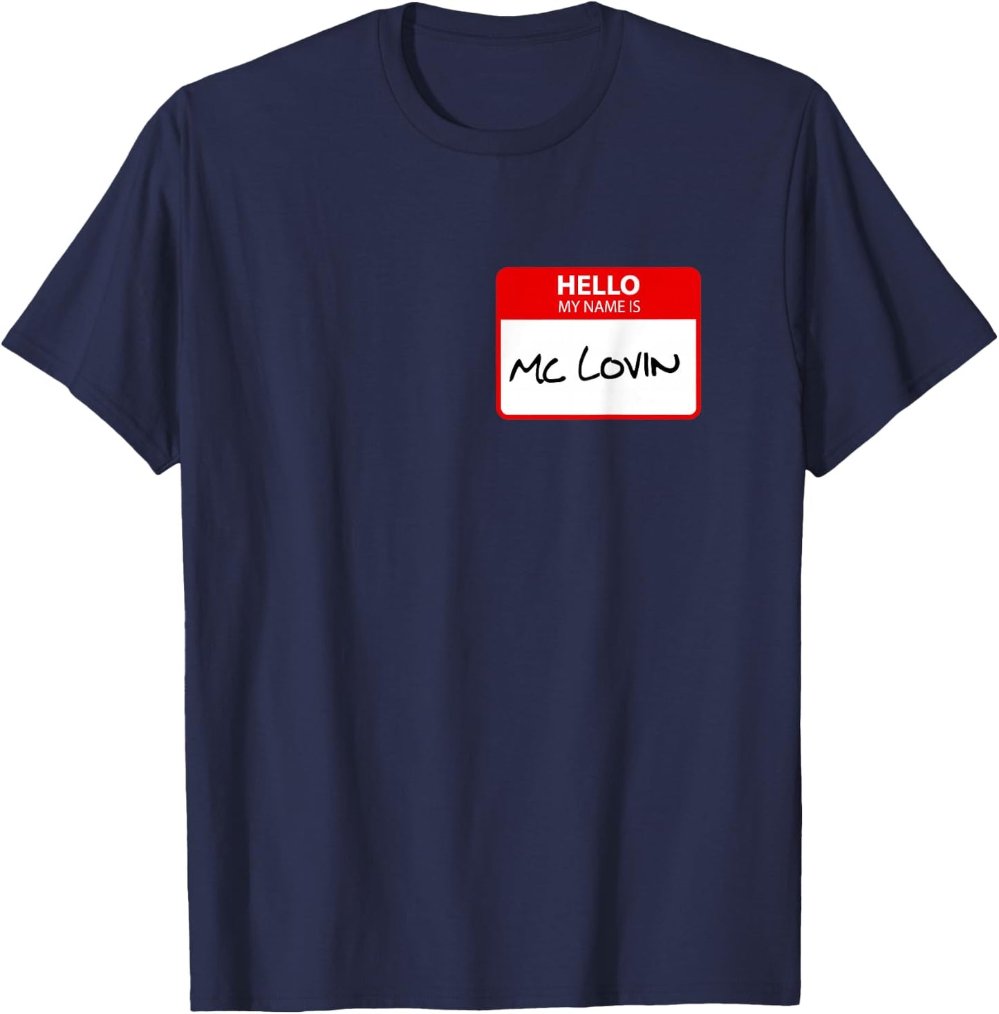 McLovin Name Tag T-Shirt - T-Shirt | Navy