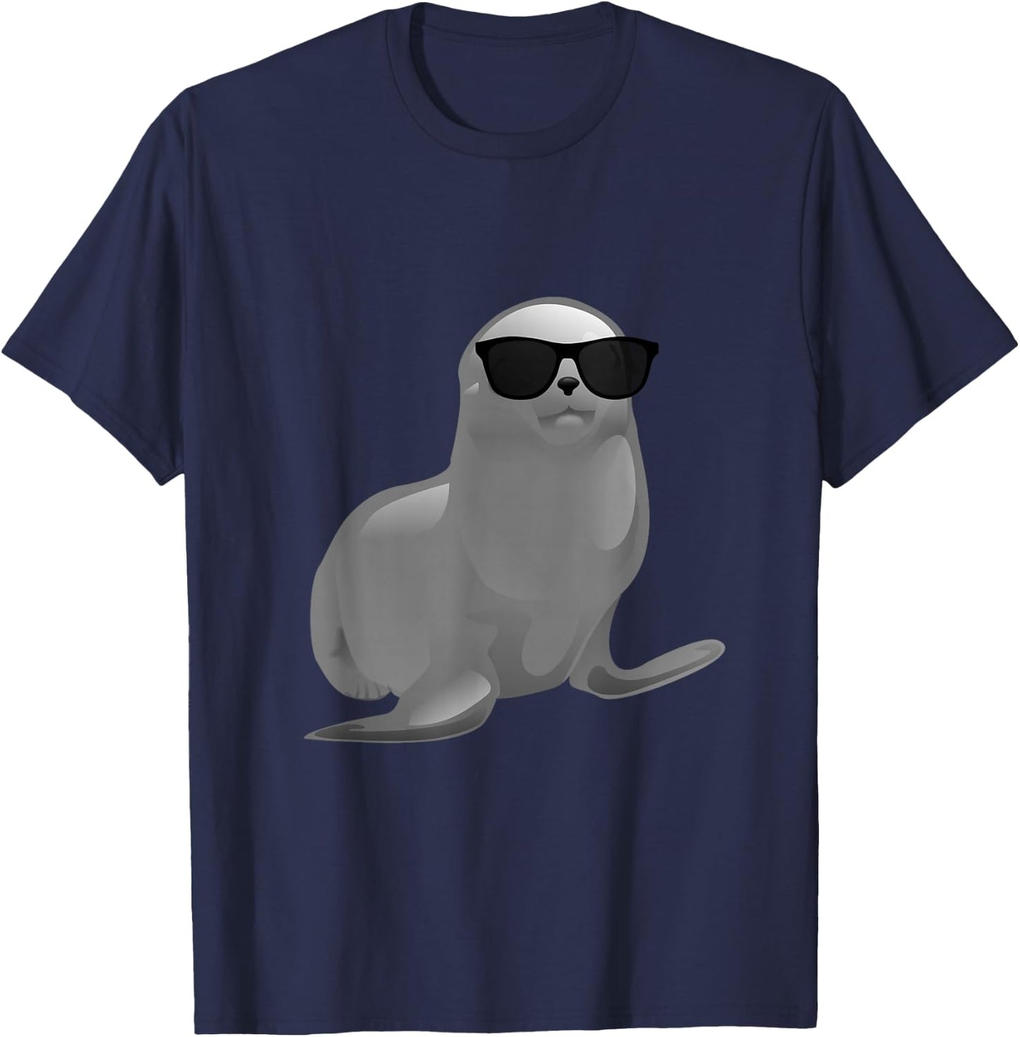 Seal - Cool Animal Shirt T-Shirt - T-Shirt | Navy