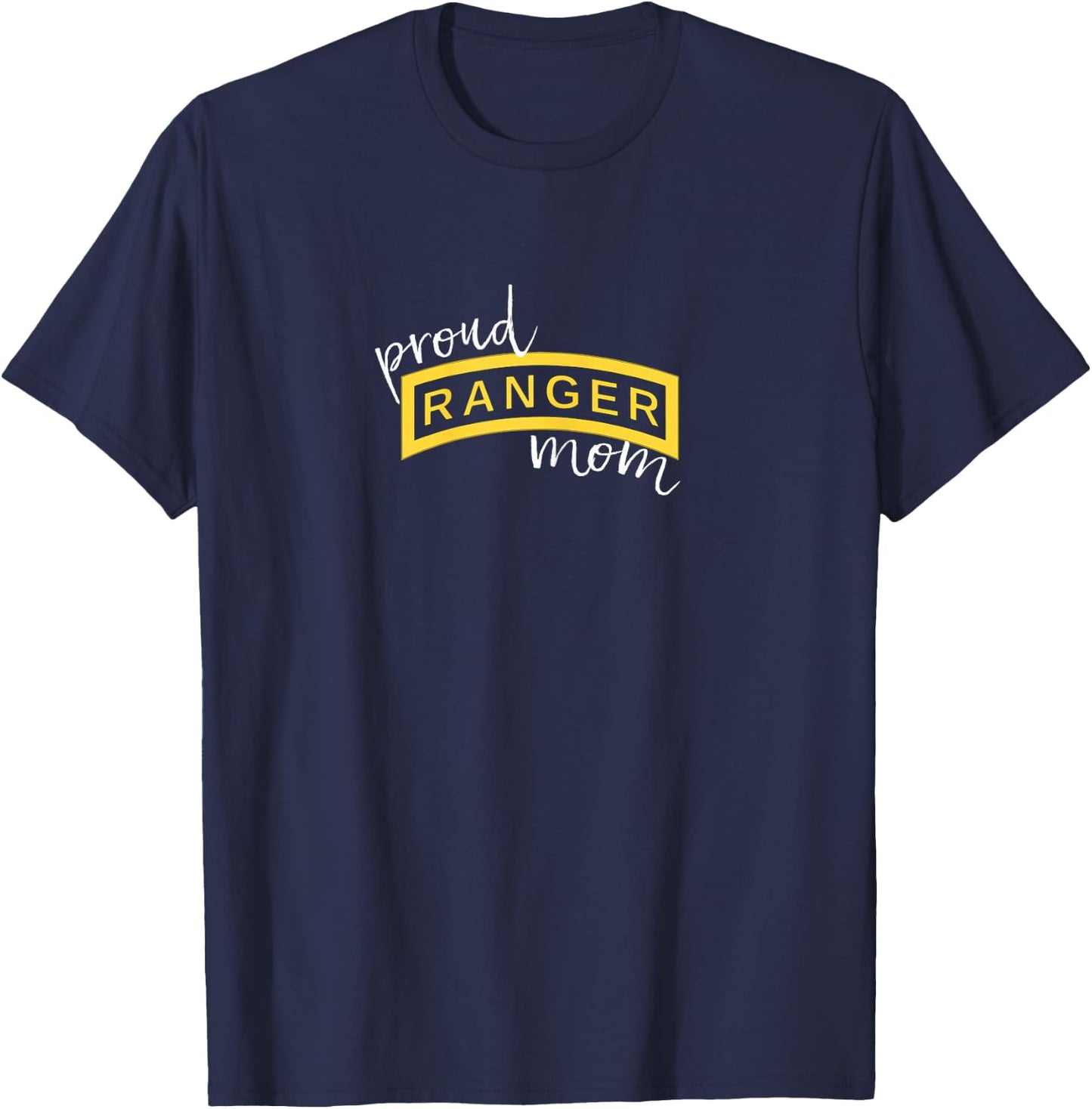Army Ranger Mom Shirt, Proud Ranger Mom Tab Gift T-Shirt - T-Shirt | Navy
