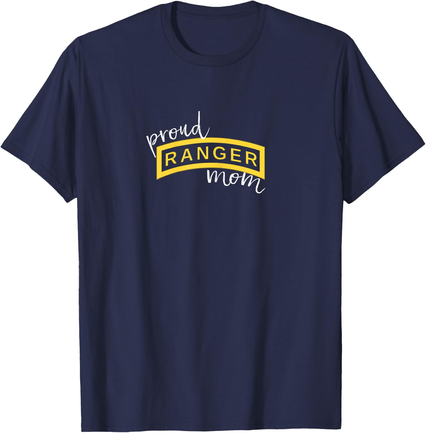 Army Ranger Mom Shirt, Proud Ranger Mom Tab Gift T-Shirt - T-Shirt | Navy