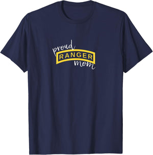 Army Ranger Mom Shirt, Proud Ranger Mom Tab Gift T-Shirt - T-Shirt | Navy