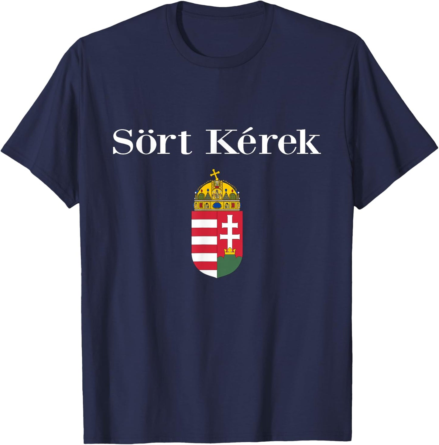 Beer Please In Hungarian Shirt Funny Magyar Souvenir Gifts T-Shirt - T-Shirt | Navy