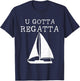 Sailing Nautical Sail Regatta T-Shirt - T-Shirt | Navy