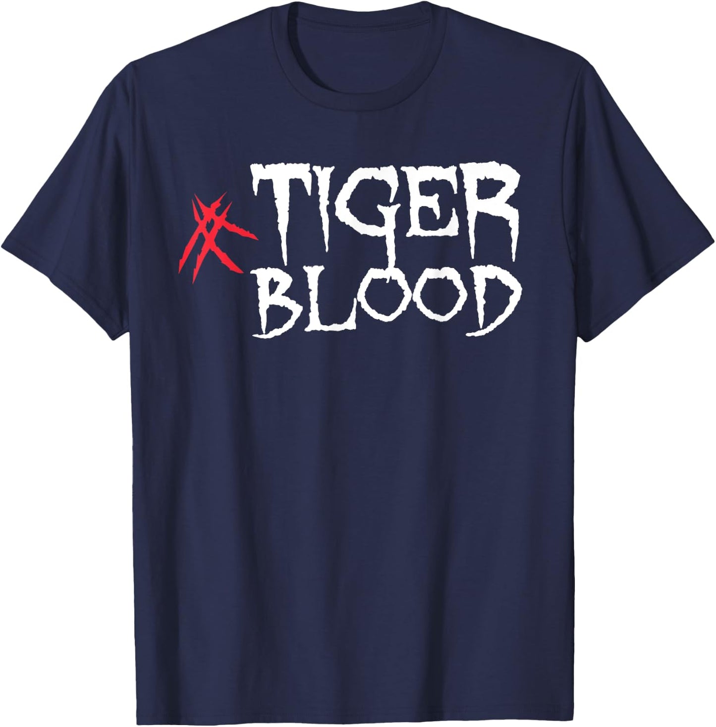 Cool Tiger Blood Scars Tiger Lover Gift T-Shirt - T-Shirt | Navy