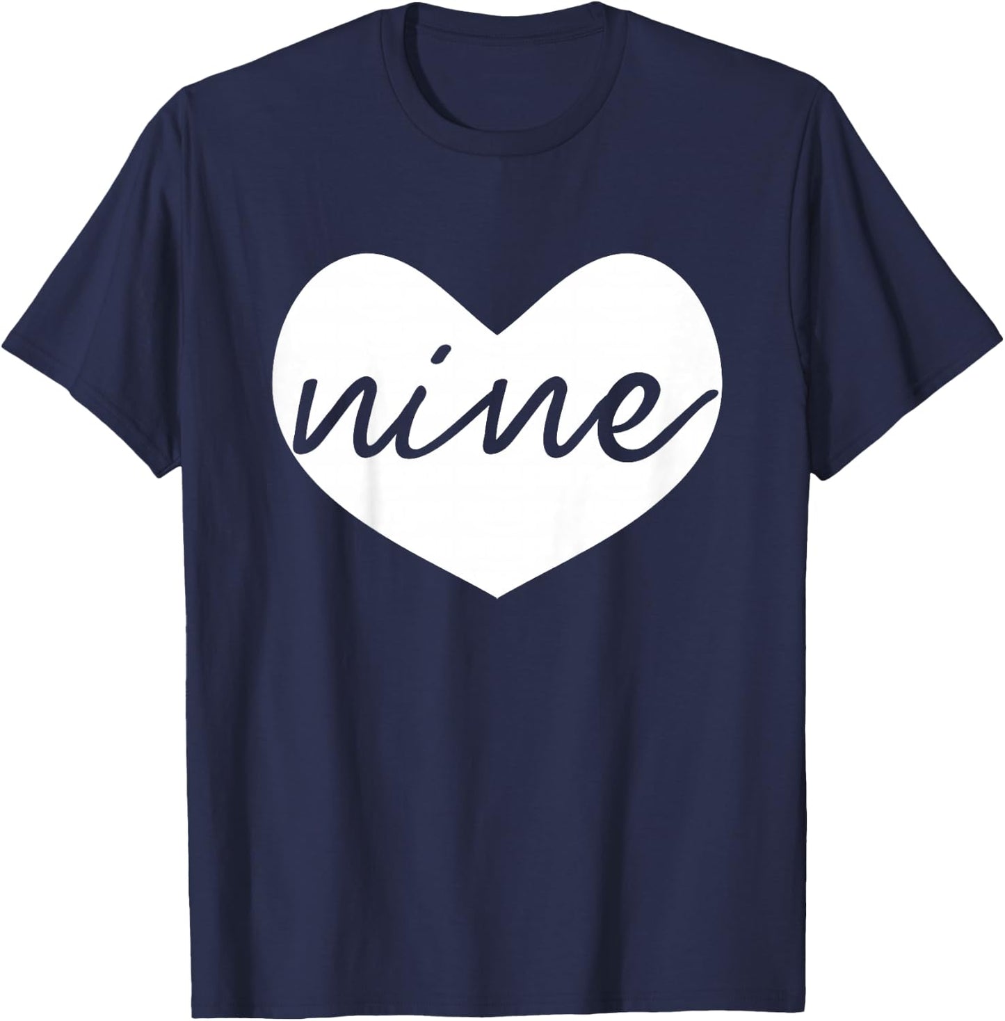 Ninth Birthday Girl Shirt, 9 Year Old Birthday Girl Outfit T-Shirt - T-Shirt | Navy