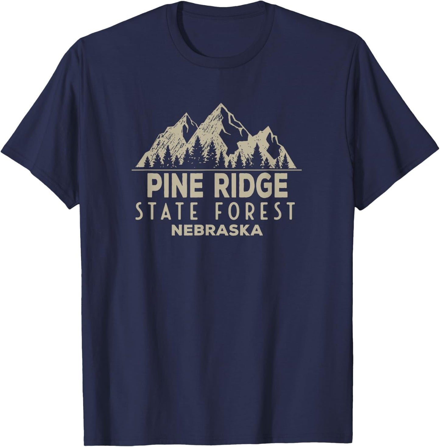 Pine Ridge State Forest T-Shirt - T-Shirt | Navy