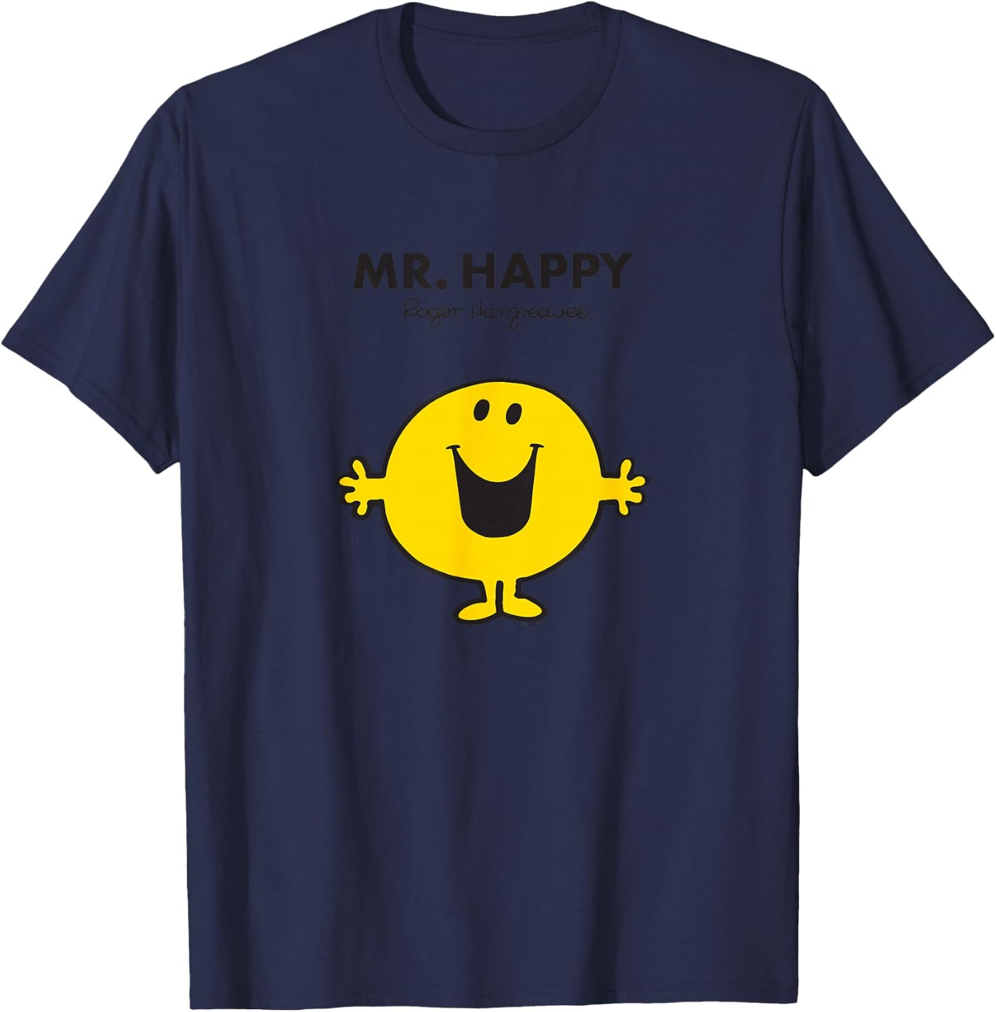 Mr. Men Mr. Happy T-Shirt - T-Shirt | Navy