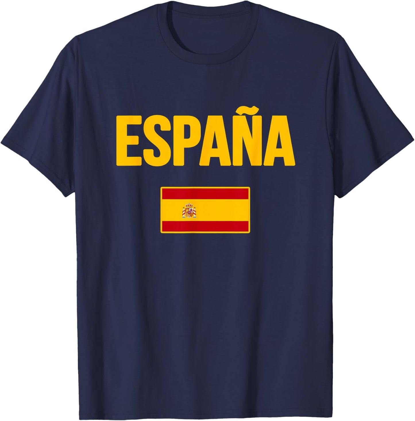 Spain Spanish Flag Espana Souvenir T-Shirt - T-Shirt | Navy