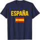 Spain Spanish Flag Espana Souvenir T-Shirt - T-Shirt | Navy