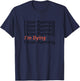 Cool Funny Running I Love Running T-Shirt - T-Shirt | Navy