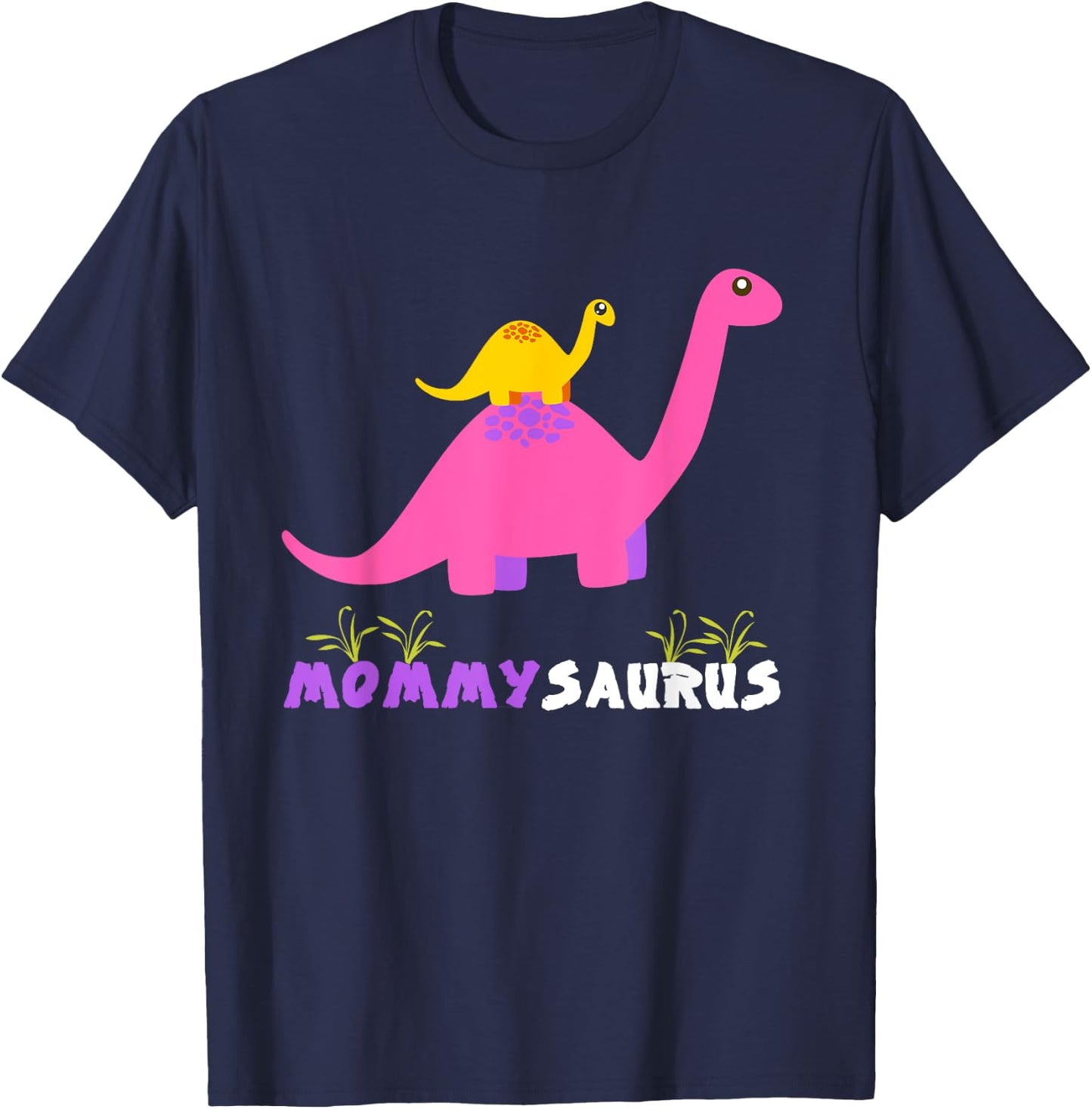 Mommysaurus Shirt Cute Mother Dinosaur Mommy Saurus Matching T-Shirt - T-Shirt | Navy