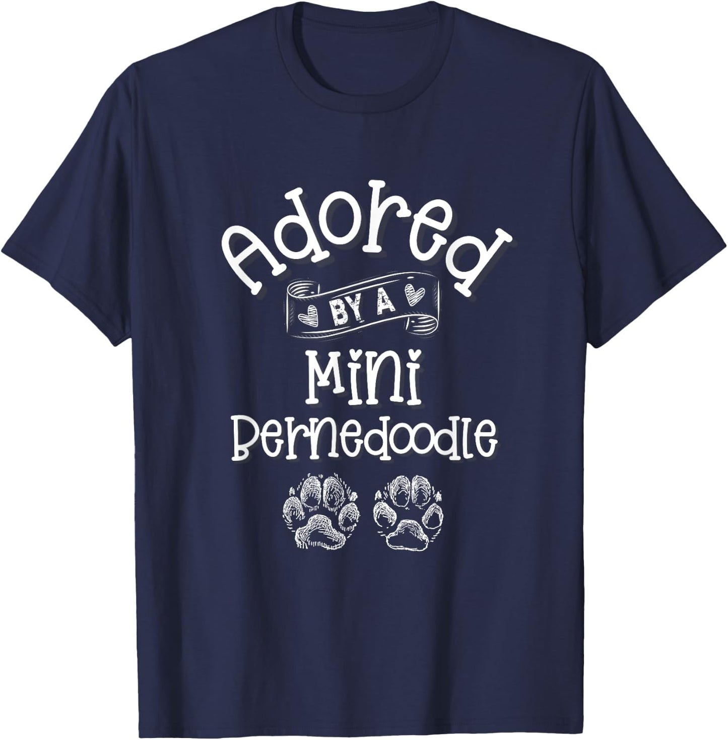 Mini Bernedoodle Dog Lover Gift T-Shirt - T-Shirt | Navy