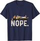 Nope Lazy Dachshund Dog Lover Gift Women Girls Kids T-Shirt - T-Shirt | Navy