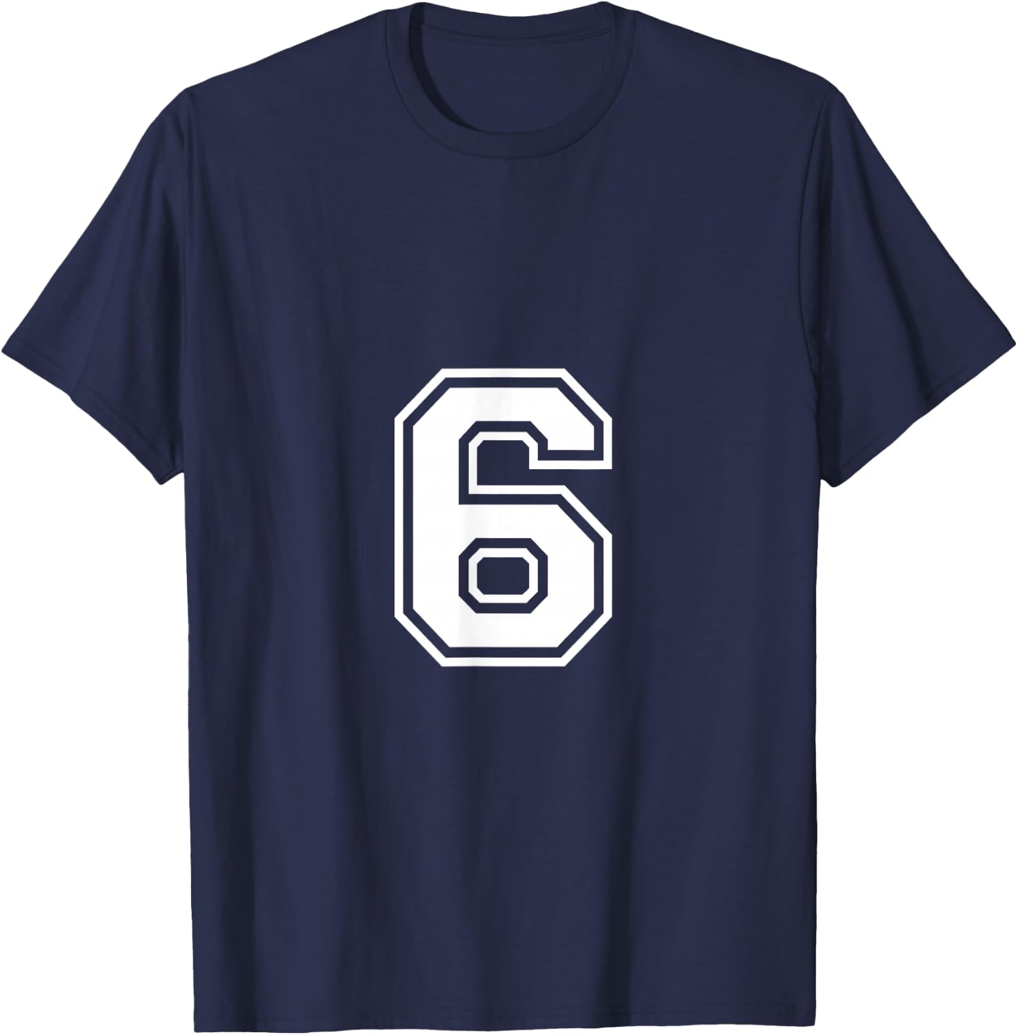 Number 6 Shirt T-Shirt - T-Shirt | Navy