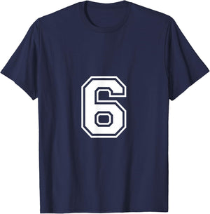 Number 6 Shirt T-Shirt - T-Shirt | Navy