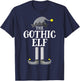 Gothic Black Elf Matching Family Group Christmas Party PJ T-Shirt - T-Shirt | Navy