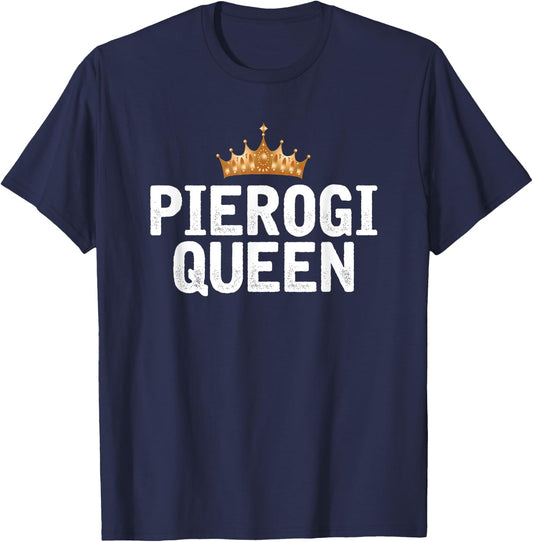 Pierogi Queen T-Shirt - T-Shirt | Navy
