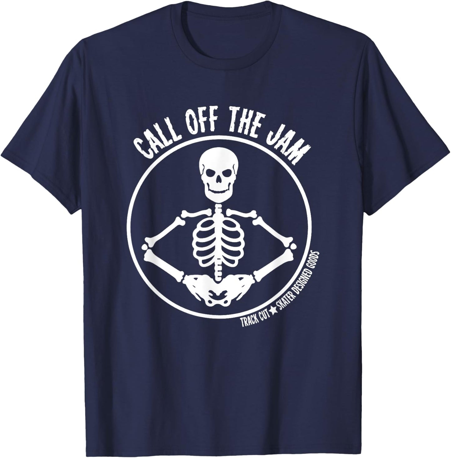 Roller Derby Call Off the Jam Halloween Skeleton T-Shirt - T-Shirt | Navy