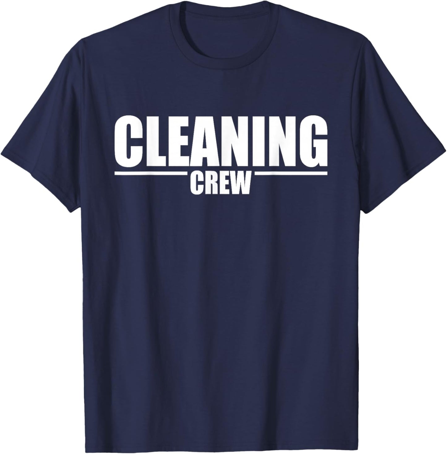 Cleaning Crew Housekeeping Maid Service Janitor Uniform T-Shirt - T-Shirt | Navy
