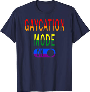 Gaycation Travel T-Shirt - T-Shirt | Navy