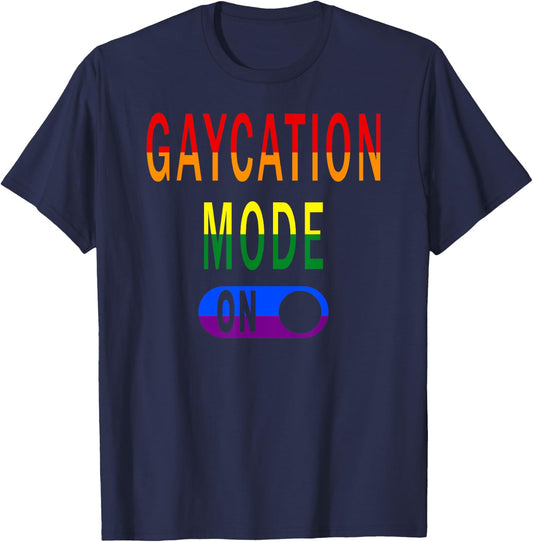 Gaycation Travel T-Shirt - T-Shirt | Navy