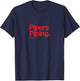 Pipers Piping Q11 Minimalist 12 Days Of Christmas T-Shirt - T-Shirt | Navy